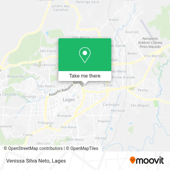Venissa Silva Neto map