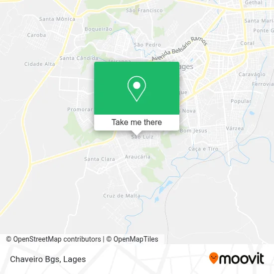 Chaveiro Bgs map
