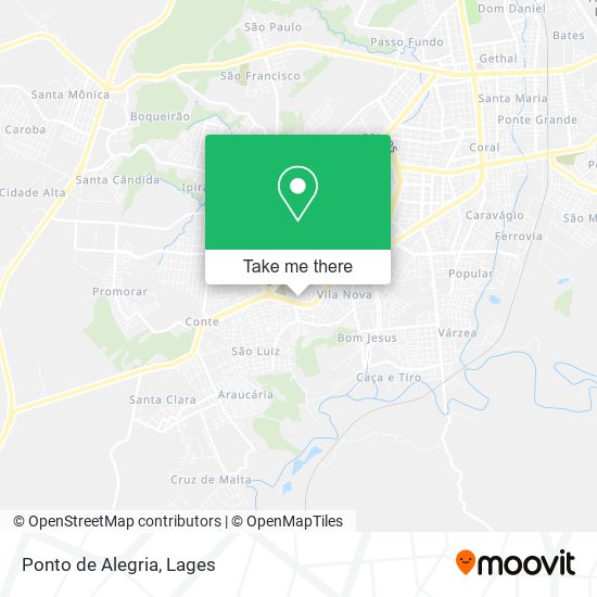 Ponto de Alegria map