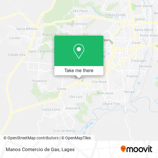 Manos Comercio de Gas map