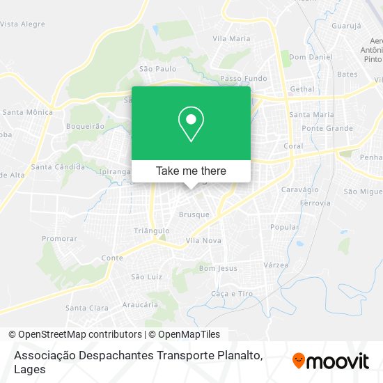 Associação Despachantes Transporte Planalto map