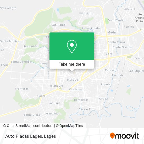 Auto Placas Lages map