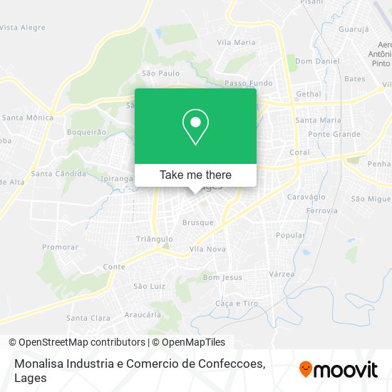 Monalisa Industria e Comercio de Confeccoes map