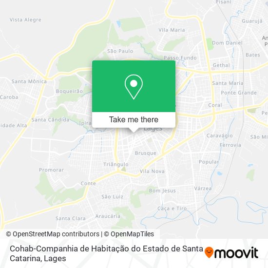 Cohab-Companhia de Habitação do Estado de Santa Catarina map