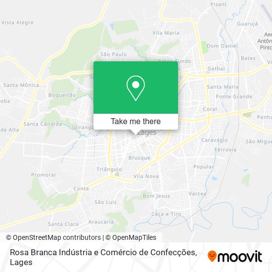 Rosa Branca Indústria e Comércio de Confecções map