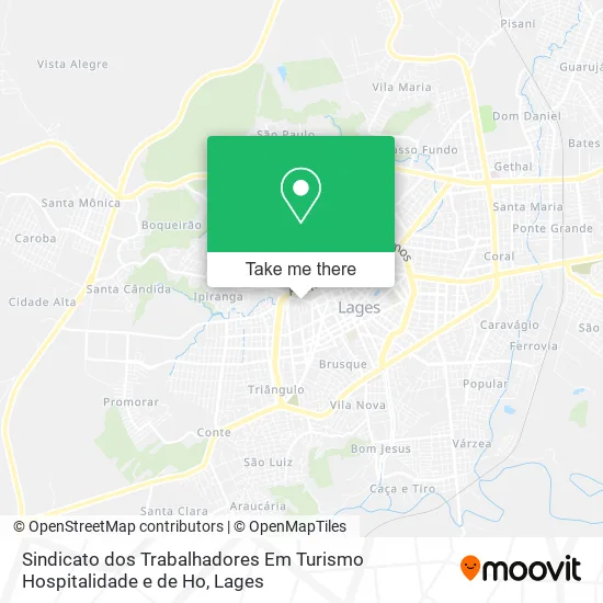 Sindicato dos Trabalhadores Em Turismo Hospitalidade e de Ho map