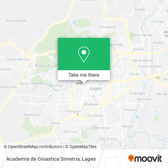 Academia de Ginastica Simetria map