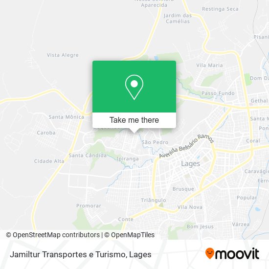 Jamiltur Transportes e Turismo map