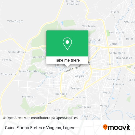 Guina Fiorino Fretes e Viagens map