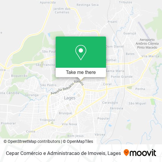 Mapa Cepar Comércio e Administracao de Imoveis