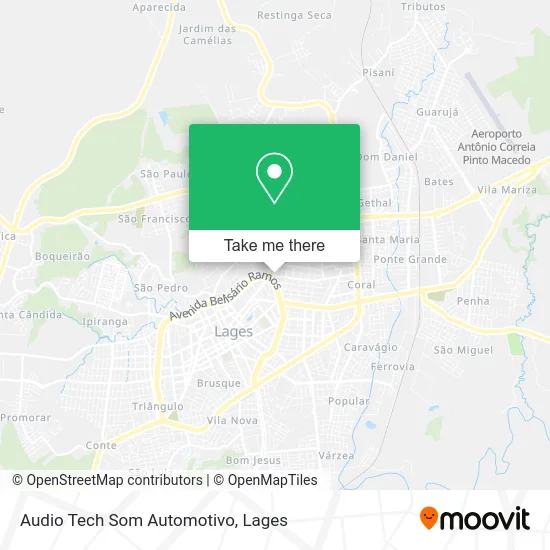 Audio Tech Som Automotivo map