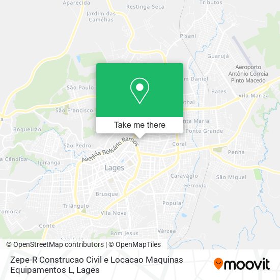 Zepe-R Construcao Civil e Locacao Maquinas Equipamentos L map