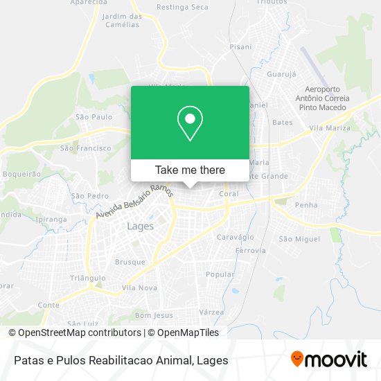 Mapa Patas e Pulos Reabilitacao Animal