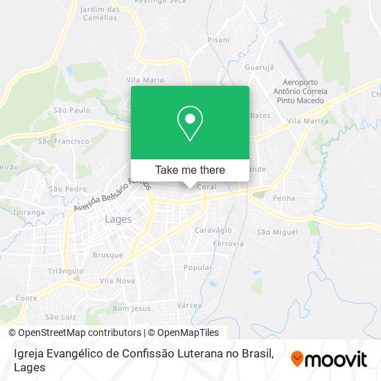 Igreja Evangélico de Confissão Luterana no Brasil map