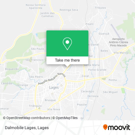 Dalmobile Lages map