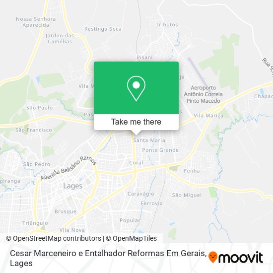 Mapa Cesar Marceneiro e Entalhador Reformas Em Gerais