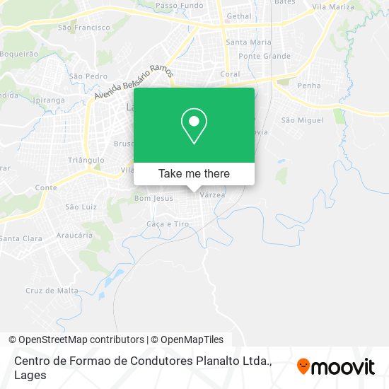Mapa Centro de Formao de Condutores Planalto Ltda.