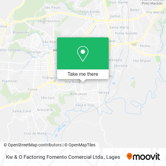 Kw & O Factoring Fomento Comercial Ltda. map