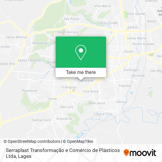 Mapa Serraplast Transformação e Comércio de Plásticos Ltda