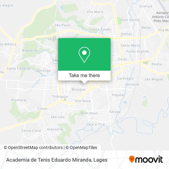 Mapa Academia de Tenis Eduardo Miranda