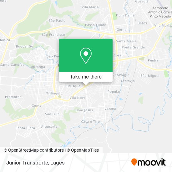 Junior Transporte map