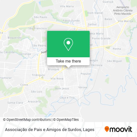 Associação de Pais e Amigos de Surdos map