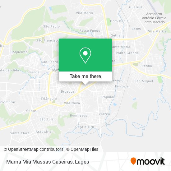 Mapa Mama Mia Massas Caseiras