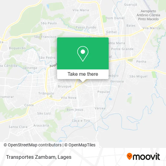 Transportes Zambam map