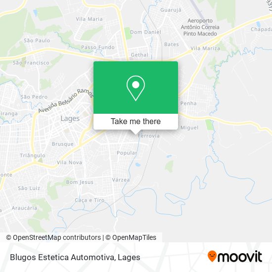 Blugos Estetica Automotiva map