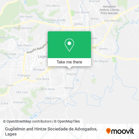 Guglielmin and Hintze Sociedade de Advogados map