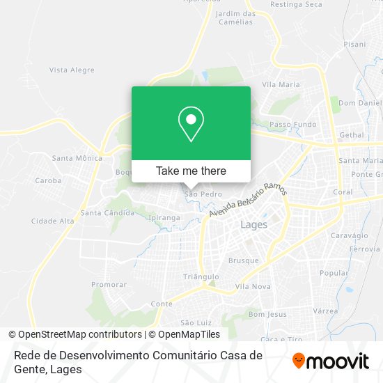 Rede de Desenvolvimento Comunitário Casa de Gente map