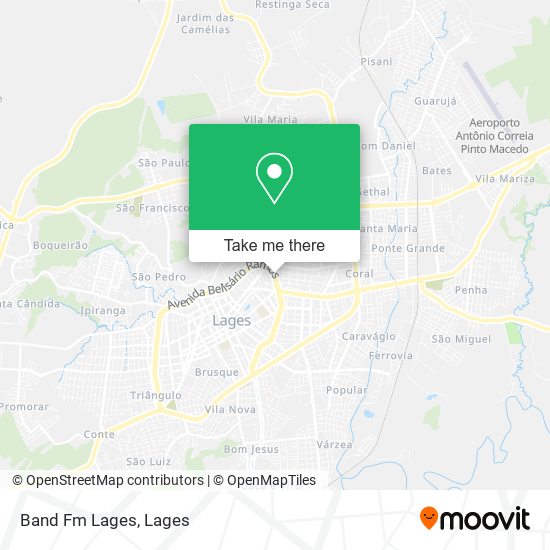 Band Fm Lages map