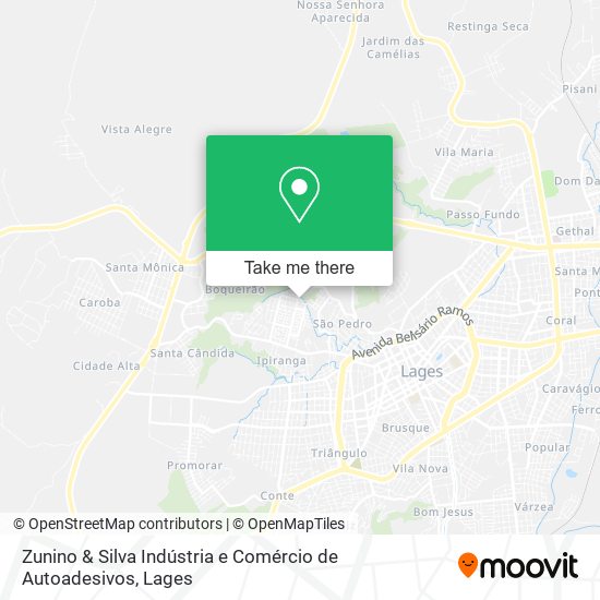 Mapa Zunino & Silva Indústria e Comércio de Autoadesivos