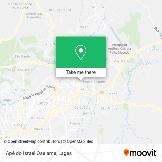 Apê do Israel Oselame map