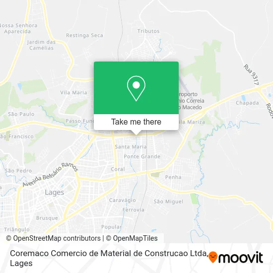 Coremaco Comercio de Material de Construcao Ltda map