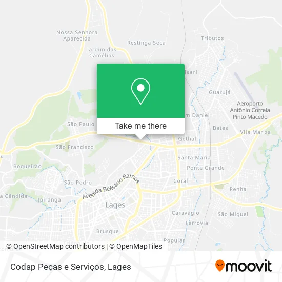 Codap Peças e Serviços map