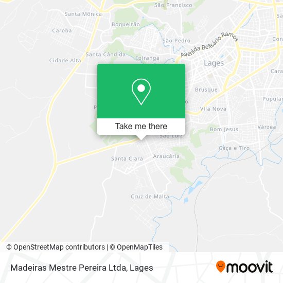 Madeiras Mestre Pereira Ltda map