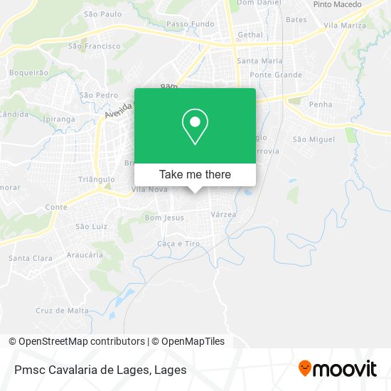 Pmsc Cavalaria de Lages map