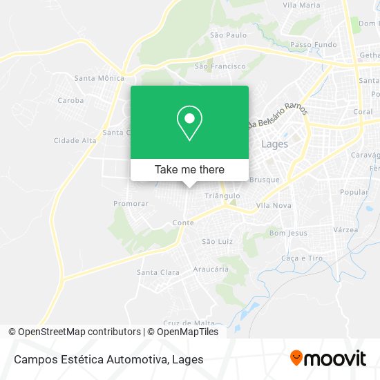 Campos Estética Automotiva map