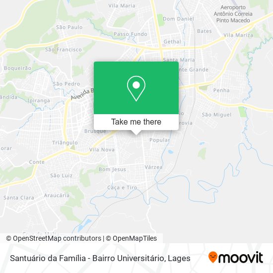 Santuário da Família - Bairro Universitário map