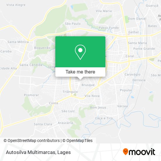 Autosilva Multimarcas map