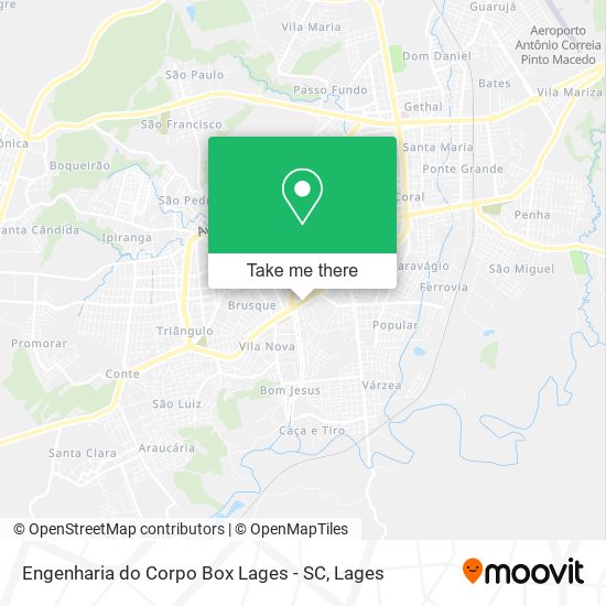 Engenharia do Corpo Box Lages - SC map