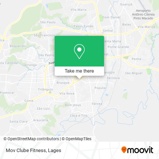 Mapa Mov Clube Fitness