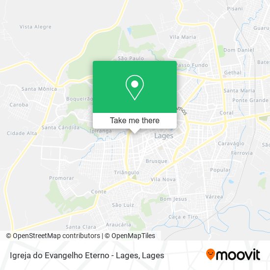 Igreja do Evangelho Eterno - Lages map