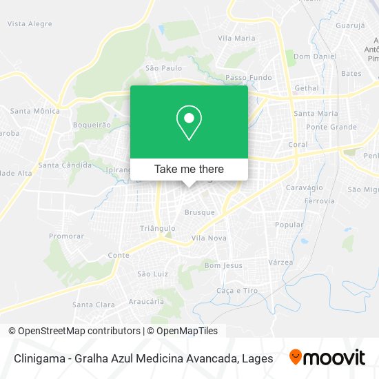 Clinigama - Gralha Azul Medicina Avancada map