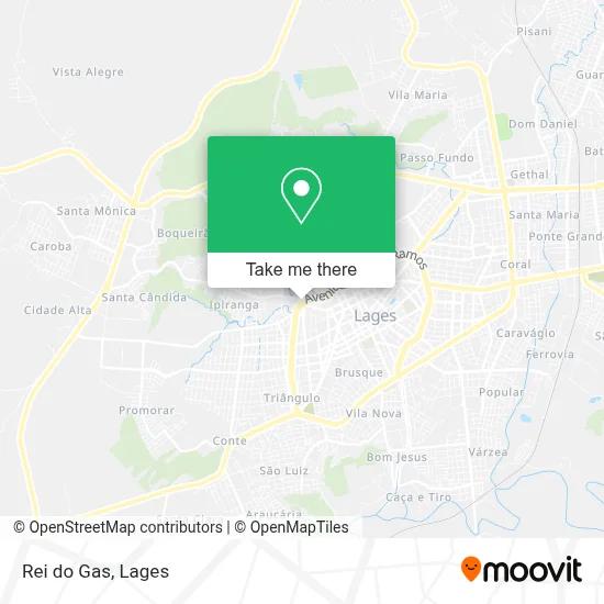 Rei do Gas map