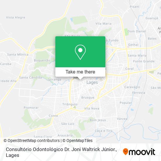 Consultório Odontológico Dr. Joni Waltrick Júnior. map