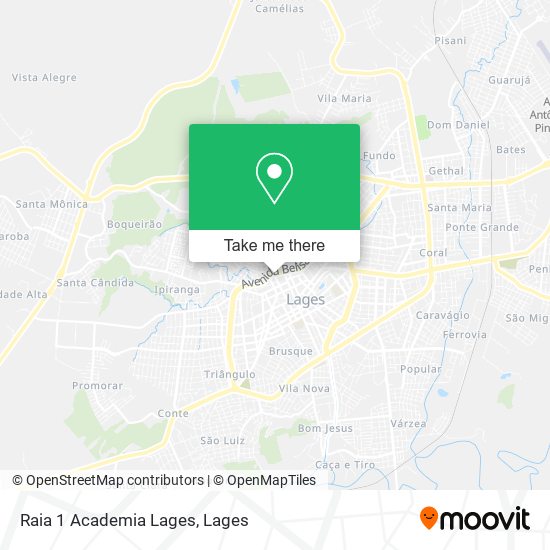 Mapa Raia 1 Academia Lages