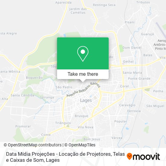 Data Mídia Projeções - Locação de Projetores, Telas e Caixas de Som map