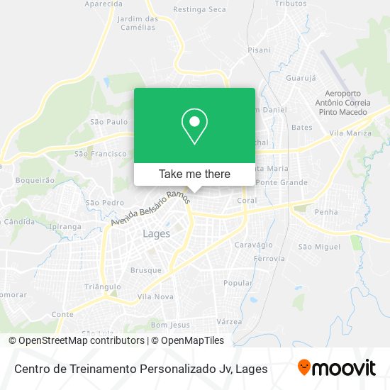 Centro de Treinamento Personalizado Jv map